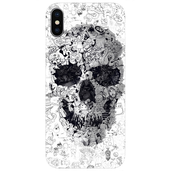 Husa iPhone XS MAX doodle skull