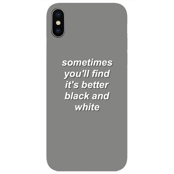 Husa iPhone XS MAX better black and whie
