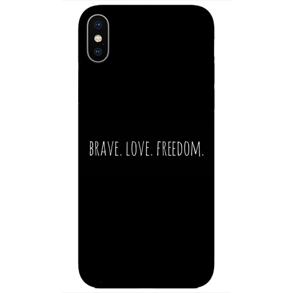 Husa iPhone X brave love freedom