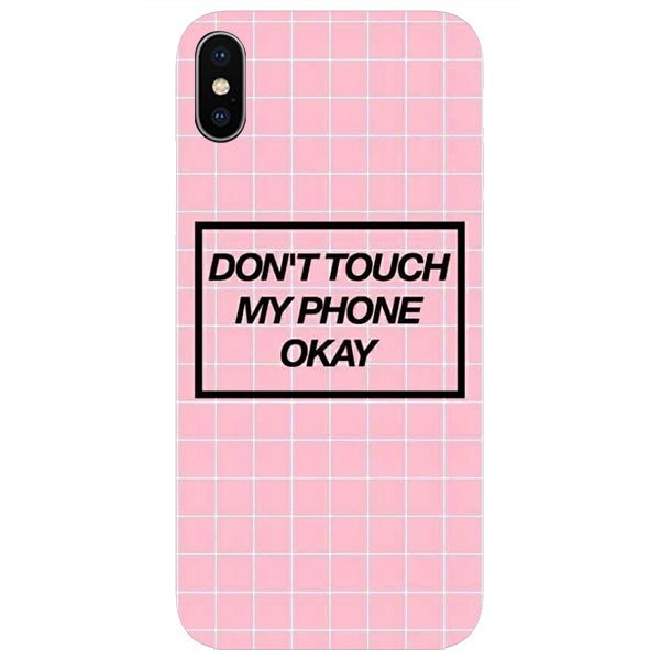 Husa iPhone X don’t touch my phone okey