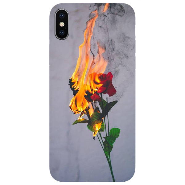 Husa iPhone XS Fire Rose