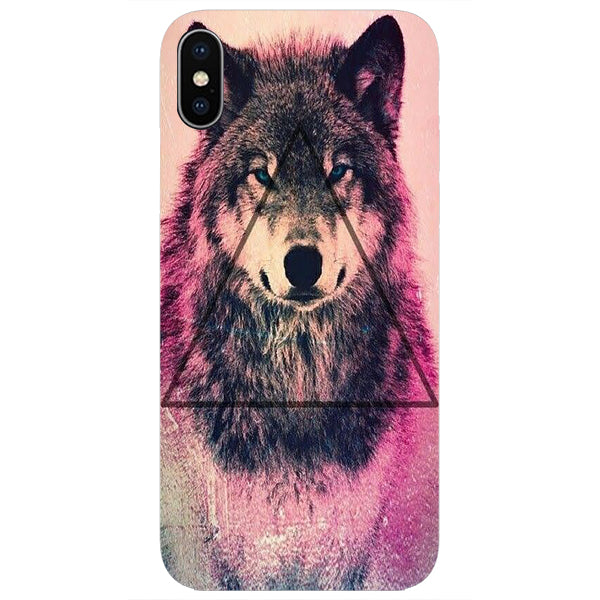 Husa iPhone X Triangle wolf