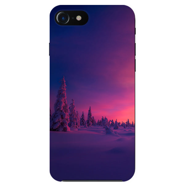 Husa iPhone 7 Winter Sunset,multicolor