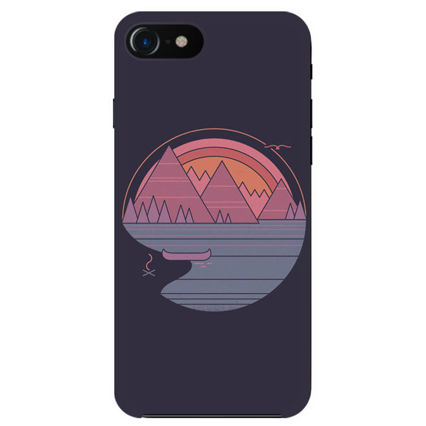 Husa iPhone 7 Dreaming Mountain,multicolor